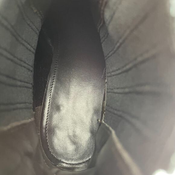 DONALD J. PLINER Enos I20 Men's 10 Black Leather Pull On Chelsea Boot Casual EUC - Picture 8 of 9